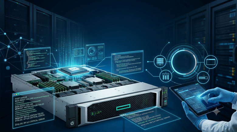 تحلیل عمیق بر روی خطاهای Booting: شبیه‌سازی سناریوهای BIOS در سرورهای HP